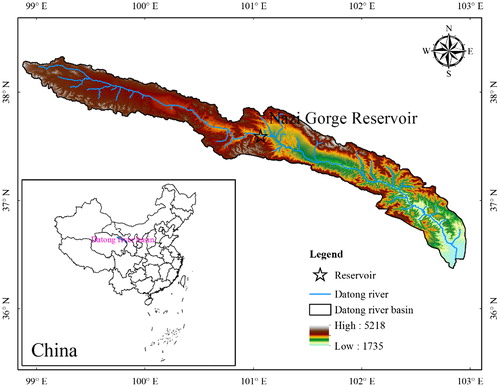 Figure 1. The location of Nazi Gorge Reservoir in DRB. Source: Author