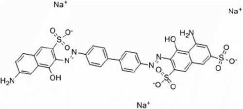 Figure 1. Direct Blue 2 chemical structure.