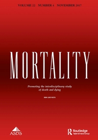 Cover image for Mortality, Volume 22, Issue 4, 2017