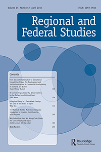 Cover image for Regional & Federal Studies, Volume 25, Issue 2, 2015