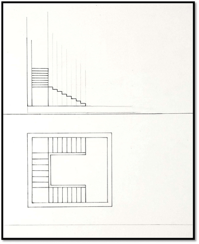 Figure 1. Product of phase 1: first studio session exercise of student no. 7 experimental group.