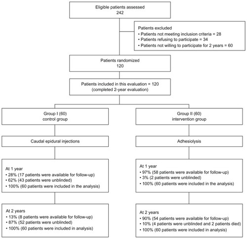 Figure 1 Schematic presentation of patient flow at 2-year follow-up.