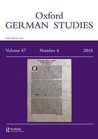 Cover image for Oxford German Studies, Volume 47, Issue 4, 2018