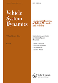 Cover image for Vehicle System Dynamics, Volume 56, Issue 6, 2018