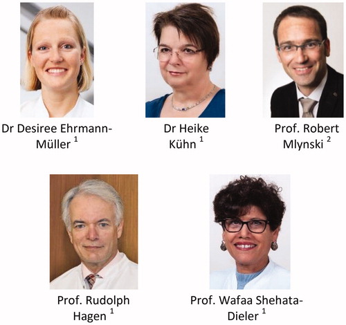 Figure 28. Clinicians from 1University of Würzburg, Germany, and 2University of Rostock, Germany, who were involved in evaluating the benefits of CI treatment in SSD patients with longer duration of deafness.