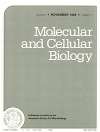 Cover image for Molecular and Cellular Biology, Volume 8, Issue 11, 1988
