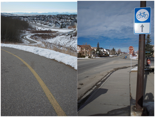 Figure 6. Pathways and bikeways in Crowfoot TCZ.Source: Authors’ field work (2011).