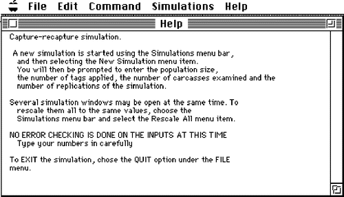 Figure 1. The Initial Startup Screen When the Simulation Program Has Been Loaded.