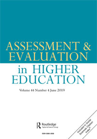 Cover image for Assessment & Evaluation in Higher Education, Volume 44, Issue 4, 2019