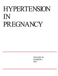 Cover image for Hypertension in Pregnancy, Volume 40, Issue 1, 2021