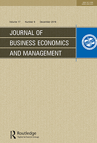 Cover image for Journal of Business Economics and Management, Volume 17, Issue 6, 2016