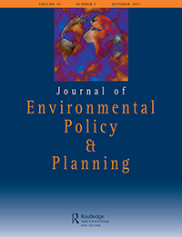 Cover image for Journal of Environmental Policy & Planning, Volume 19, Issue 5, 2017