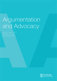 Cover image for Argumentation and Advocacy, Volume 55, Issue 2, 2019