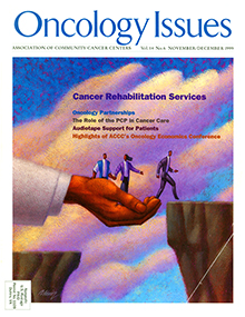 Cover image for Oncology Issues, Volume 14, Issue 6, 1999