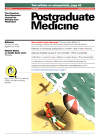 Cover image for Postgraduate Medicine, Volume 93, Issue 8, 1993