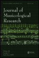 Cover image for Journal of Musicological Research, Volume 14, Issue 1, 1994