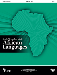 Cover image for South African Journal of African Languages, Volume 36, Issue 2, 2016