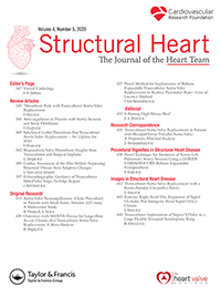 Cover image for Structural Heart, Volume 4, Issue 5, 2020