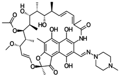 Figure 1 Structure of rifampicin.