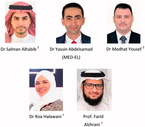 Figure 55. Clinicians from 1 King Abdullah Ear Specialist Centre, Saudi Arabia, 2 Menoufia University Hospital, Egypt, and engineer from MED-EL applied triphasic pulse stimulation in CI patients to eliminate/minimise inadvertent FNS.