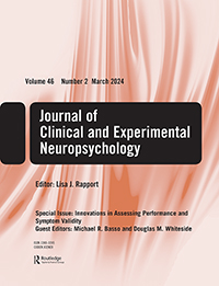 Cover image for Journal of Clinical and Experimental Neuropsychology, Volume 5, Issue 3, 1983