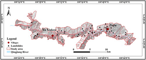 Figure 5. Division of slope units in research area.