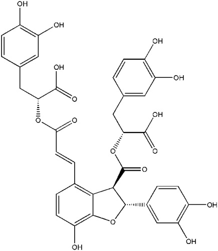 Figure 1. The chemical structures of salvianolic acid B.