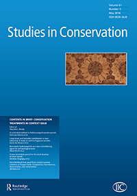 Cover image for Studies in Conservation, Volume 61, Issue 3, 2016