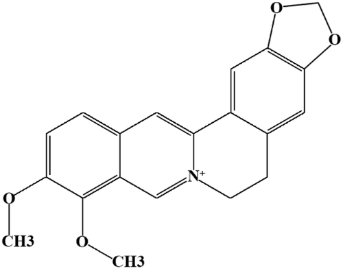 Figure 1. Molecular structure of berberine.