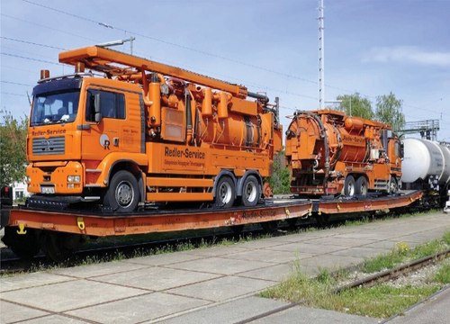 Figure 3. Work train used in tunnel drainage flushing (Ullrich, Citation2022).