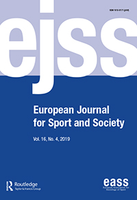 Cover image for European Journal for Sport and Society, Volume 16, Issue 4, 2019