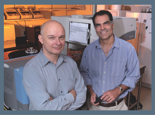 Figure 2. Mark Bouzyk (left) and Carlos S Moreno (right) are co-Directors of the Emory Biomarker Service Center.