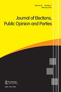 Cover image for Journal of Elections, Public Opinion and Parties, Volume 26, Issue 1, 2016