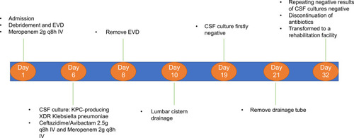 Figure 2 Summary of the clinical treatment process of Case 1.