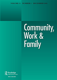 Cover image for Community, Work & Family, Volume 21, Issue 5, 2018