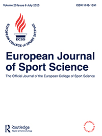 Cover image for European Journal of Sport Science, Volume 20, Issue 6, 2020