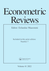 Cover image for Econometric Reviews, Volume 41, Issue 7, 2022