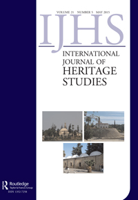 Cover image for International Journal of Heritage Studies, Volume 21, Issue 5, 2015