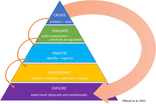 Figure 1. Taxonomy of levels of acquisition and mastery of cognitive competences.