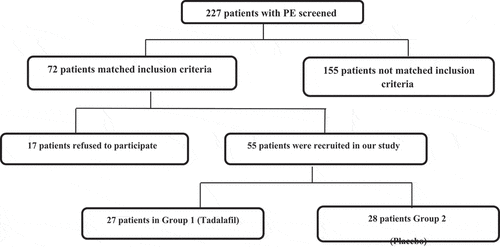 Figure 1. Flow chart of the patients included in the study.