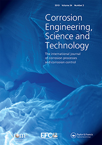 Cover image for Corrosion Engineering, Science and Technology, Volume 54, Issue 3, 2019
