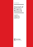 Cover image for Journal of Property Research, Volume 31, Issue 1, 2014