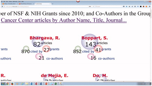 Figure 4. Publication record with links to full-text and citing articles.