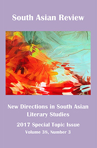 Cover image for South Asian Review, Volume 38, Issue 3, 2017