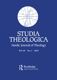 Cover image for Studia Theologica - Nordic Journal of Theology, Volume 69, Issue 1, 2015