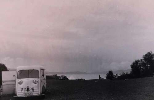 Figure 1. Photograph from a Scandinavian journey done by a German couple in 1953, titled ‘By the Trondheim fjord’. Private.
