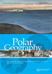Cover image for Polar Geography, Volume 46, Issue 1, 2023