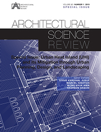 Cover image for Architectural Science Review, Volume 62, Issue 1, 2019