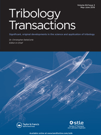 Cover image for Tribology Transactions, Volume 62, Issue 3, 2019