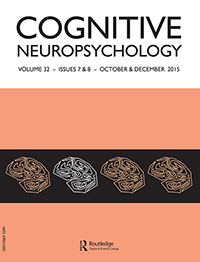 Cover image for Cognitive Neuropsychology, Volume 32, Issue 7-8, 2015